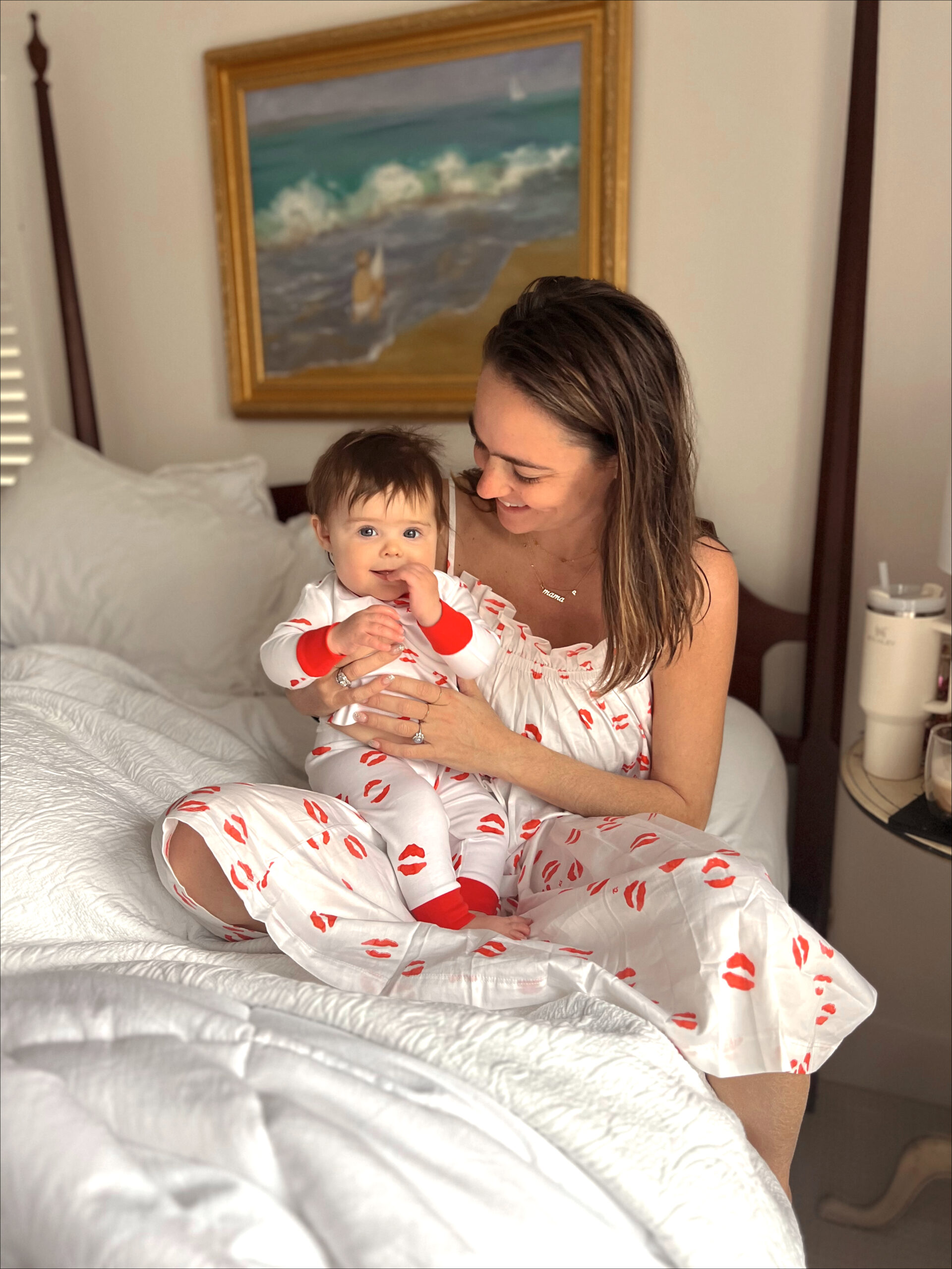 Mommy and Me Matching Pajama, 2 Piece Sleepwear Set Valentine's